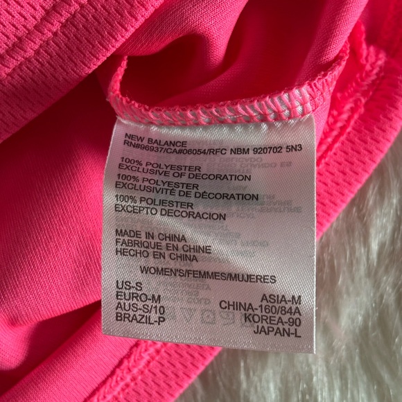 New Balance Bright Pink Athletic Shirt - Picture 5 of 5